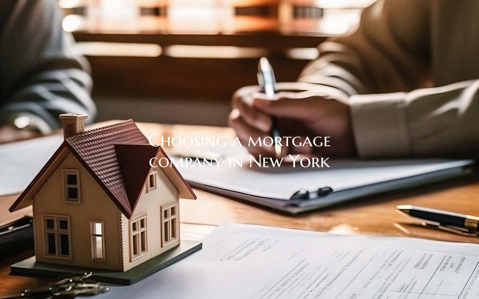 Choosing a mortgage company ...